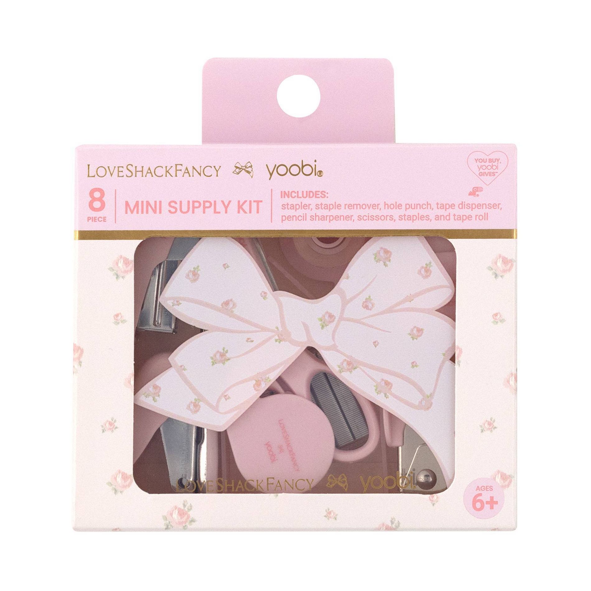 LoveShackFancy x Target - Yoobi Blooming Heirloom Ditsy Mini Supply Kit Flat Box Ballet Bloom