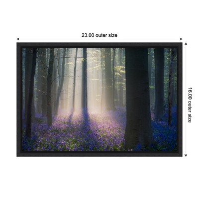 Adrian Popan Velvet Light Black Framed Canvas Print 23'' x 16''