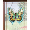 CHLOE Lighting Mariposa Tiffany-glass Butterfly Window Panel 20x21 - 4 of 4