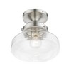 Livex Lighting Avondale 1 - Light Semi-Flush Mount in  Brushed Nickel - 2 of 4