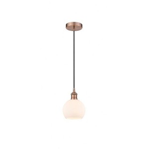 Athens - 1 Light Mini Pendant In Industrial Style-8.88 Inches Tall and 6 Inches Wide - 1 of 1