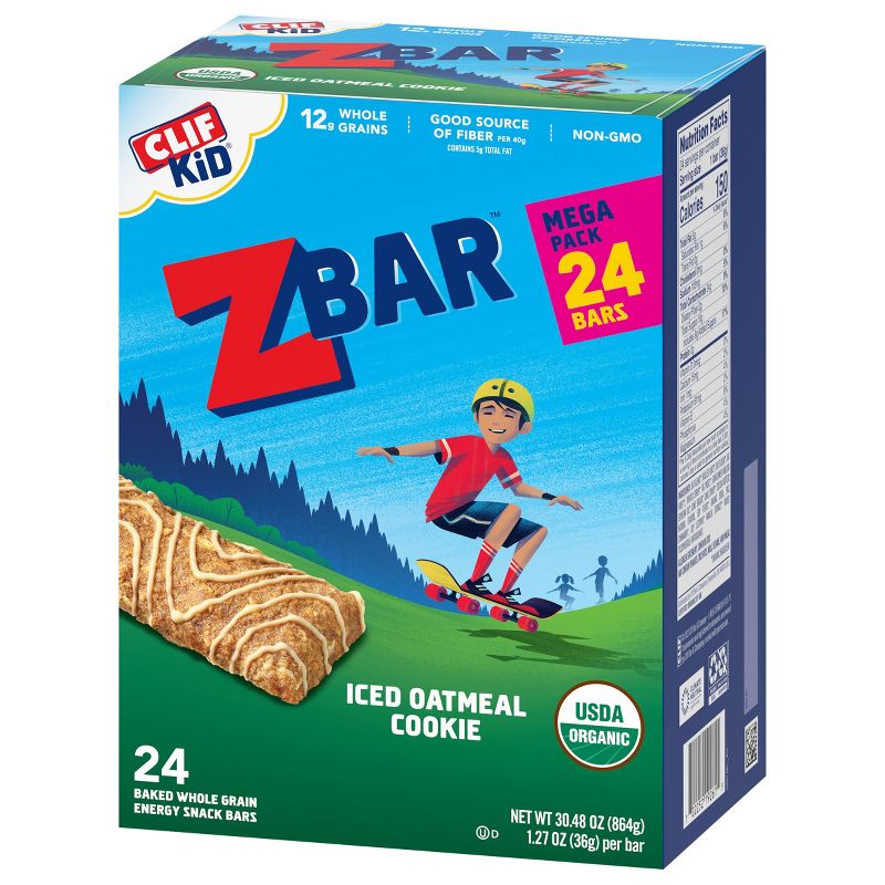 Clif Kid Zbar Iced Oatmeal Cookie Snack Bars - 24ct/30.48oz, 4 of 10
