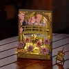 ROBOTIME 3D Puzzles Wooden Puzzle Glittering Water Lily Wall Art, Home Decor, Home Decor, Unique Holiday Gifts for Adult, Green, 3.1"*6.5"*8.5" - 4 of 4