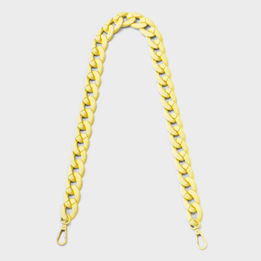 Photos - Travel Accessory Chain Link Shoulder Handbag Strap - A New Day™ Yellow