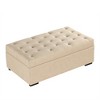 Whisen 49.6" Convertible Ottoman Sleeper Sofa Bed with Memory Mattress - Space-Saving Tufted Design for Small Living Rooms - 2 of 4