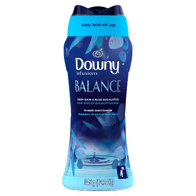 Downy Infusions In-Wash Laundry Scent Booster Beads, BALANCE, Crisp Rain and Blue Eucalyptus, 12.2 oz