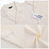 Men's Casual Cuban Short Sleeve Button Down Beach Shirt with Pocket - 4 of 4