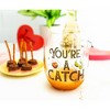 Silver Buffalo Harry Potter Quidditch "You're A Catch" Teardrop Stemless Wine Glass | 20 Ounces - 2 of 4