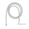 Unique Bargains Faux Pearl Handbag Strap Silver Tone 1 Pc - 2 of 4