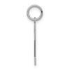 Black Bow Jewelry Sterling Silver, Jersey Collection, Medium Number 2 Pendant - 2 of 4