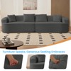 Mjkone 112" Curved Modular Sectional Sofa in Chenille Fabric Modern Minimalist Design Compressed No Assembly Required - 4 of 4