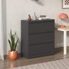 ORRD 3-Drawer File Cabinet with Lock – Heavy-Duty Metal Lateral Filing Cabinet for Home Office, Letter/Legal Storage, Easy Assembly - 4 of 4