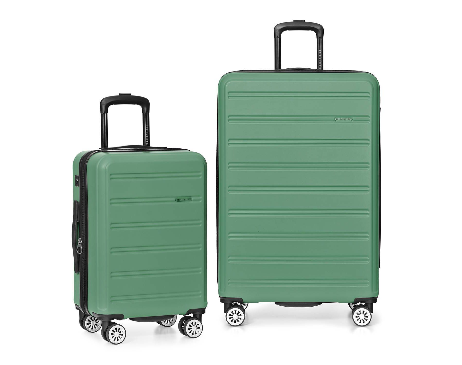 Travel Select Snowcreek Matte 2pc Hardside Spinner Luggage Set with USB Port - Green
