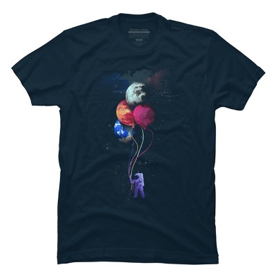 Men's Design By Humans The Spaceman's vivid trip By gloopz T-Shirt