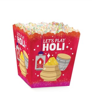 Big Dot of Happiness Holi Hai - Party Mini Favor Boxes - Festival of Colors Party Treat Candy Boxes - Set of 12 - 1 of 4