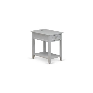 East West Furniture,Modern Wood Nightstand with 1 Mid Century Modern Drawers, Stable and Sturdy Constructed - 1 of 4