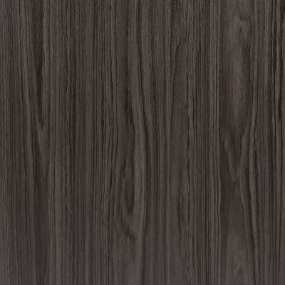 Rustic Gray Round Laminate Conference Table with Cast Iron Base