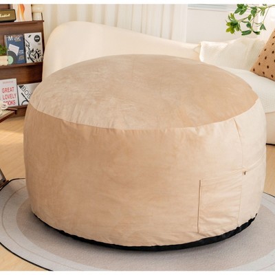 CAVINAS Bean Bag Chair Comfy Floor Chair with Memory Foam Filler with Microfiber Cover for Living Room