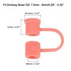 Unique Bargains Reusable Dust-Proof Flexible Washable Straw Cover - 2 of 4