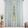 Chanasya 2pk Leaf Voile Sheer Window Curtain Panels - Set of 2 - image 4 of 4