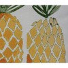 16"x16" Geometric Pineapples Square Throw Pillow Gold - e by design: Coastal Style, Indoor Polyester Decor Cushion - 2 of 3