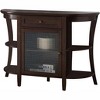 Kings Brand Walnut Finish Wood Entryway Console Sofa Storage Buffet Table - 2 of 4