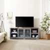 NicBex TV Stands for 80 inch TV,Farmhouse Entertainment Center with Cabinets and Open Shelves,TV Console for Living Room, Bedroom, Home,Light Blue - 2 of 4