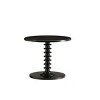 Syemin End Tables Finish Accent Table, Oak Finish Console Table, Modern Accent Nightstand, Small Drink Table, Vintage Side Table, Black, 17"*17"*22" - 2 of 4