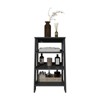 SEVOBAL Bathroom Storage Cabinets Double Door Medicine Cabinets 30in with Shelves for Bathroom Kitchen, Black, 34.7"*18.6"*3.2" - 2 of 4