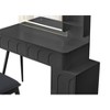 CAVINAS Modern Wooden Vanity with 4 Drawers Compact Vanity Rectangular Farmhouse Makeup Vanity for Bedroom - 2 of 4