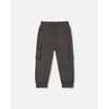 Deux par Deux Boy Parachute Cargo Pocket Jogger Pants Dark Gray - 3 of 4