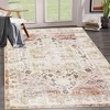 8x10 Rugs Non-Slip ¨C Vintage Distressed Area Rug Ultra-Soft Low Pile Carpet | Machine Washable Light Brown Rug with TPR Backing - 3 of 4