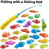 TEMI Fishing Toy Game for Kids 3 4 5 6 7 8 Years Old, 51 Fish Bath Playset for Toddlers, Toy Magnetic Rod and Fishing Net - 4 of 4