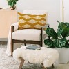 CoastL Studio Acoustic Wave Mustard Oblong Throw Pillow - Society6 - 2 of 2