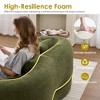 ORRD Foldable Sofa Bed 70 Inch, 4 Pillows Boneless Couch for Small Space, Sleeper for Living Room, Apartment, Guest Room，White - 3 of 4