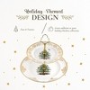 Spode Christmas Tree Gold 2-Tier Cake Stand - 10.5 Inch/8 Inch - 3 of 4