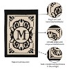 Evergreen Flag Cambridge Chic Letter M Monogram Applique Garden Flag - 12.5" Wide x 18" High - 3 of 4