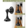 DOMETOUR Magnetic Door Stopper 2 Pack, Adhesive & Screws, Stainless Steel, Wall/Floor Mount, for Bottom of Door Black - 4 of 4