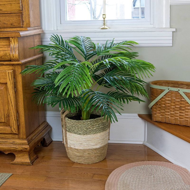 42&#34; x 28&#34; Artificial Palm Plant in Basket - LCG Florals, 3 of 11