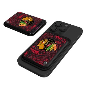 Keyscaper NHL Western Conference Teams Paisley Black Magnetic Credit Card Wallet - 1 of 3