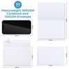 Blank White Cards and Envelopes 50 Pack, Ohuhu 4.25 x 5.5 Heavyweight Folded Cardstock and A2 Envelopes for DIY Greeting Cards, Invitations and More - 3 of 4
