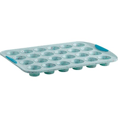 Trudeau 24ct Mini Muffin Pan Confetti Blue