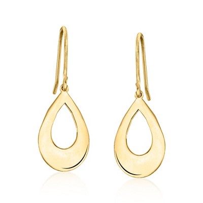 Ross-Simons 10kt Yellow Gold Teardrop Earrings