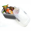 SAMMART Set of 2 Collapsible Laundry Basket with Lid - Space Saving Storage Container - 4 of 4