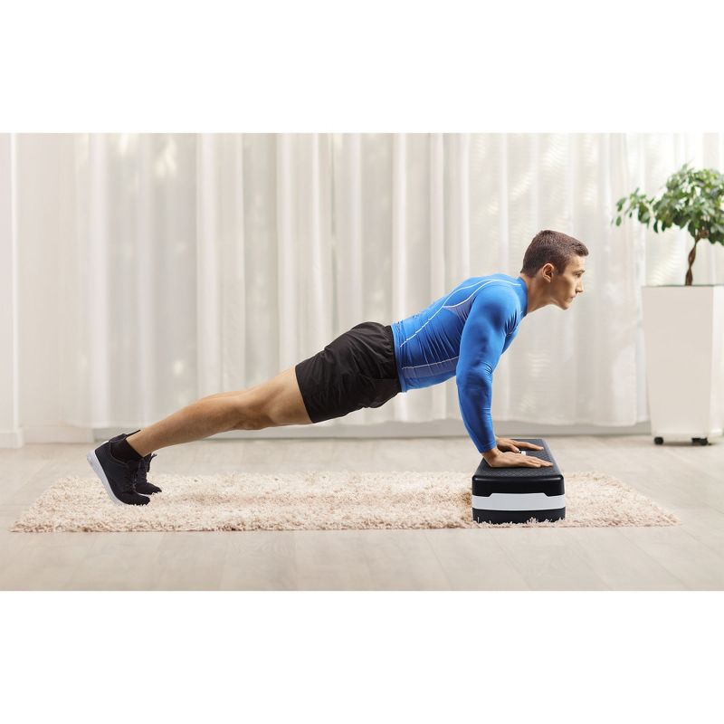 HolaHatha Compact Portable Aerobic Step Platform Workout Exercise Equipment, 4 of 7