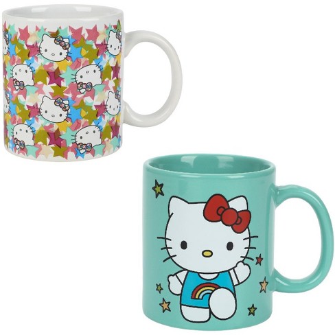 Hello Kitty Stars 2-pack 16 Oz Ceramic Mug Set : Target