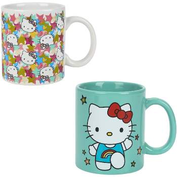 Hello Kitty Stars 2-Pack 16 Oz Ceramic Mug Set