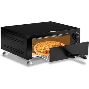 ROVSUN Indoor Pizza Oven Countertop, 1100W Stainless Steel Single Layer Commercial Electric Pizza Oven w/ Timer and Temperature Control, Easy-to-Clean - 1 of 4