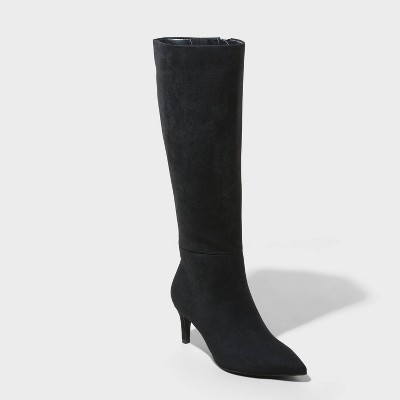 Women's Tay Tall Dress Boots - A New Day™ Black 8