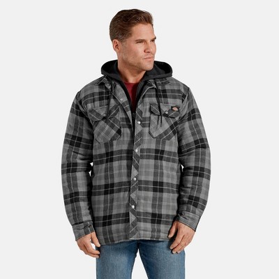 Dickies Men's Relaxed Fit Hooded Plaid 